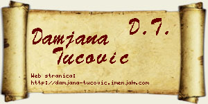 Damjana Tucović vizit kartica